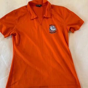 The Bolles School orange basketball logo polo EUC